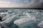 Markermeer, kruiend ijs